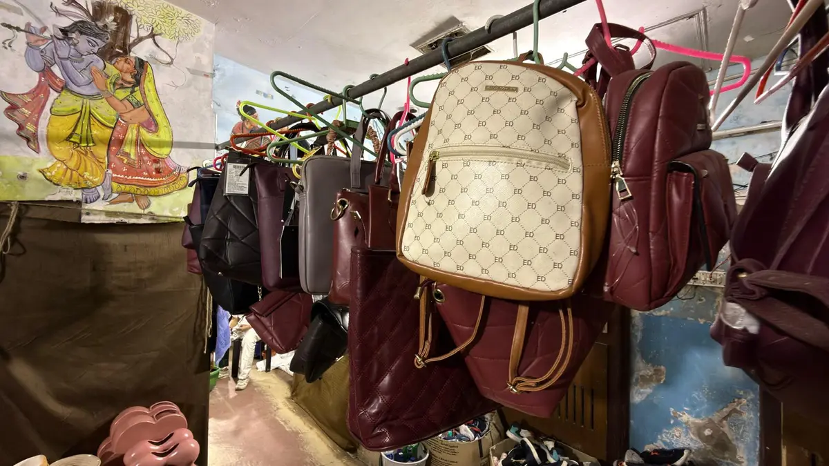 Consumer goods and accessories in stock